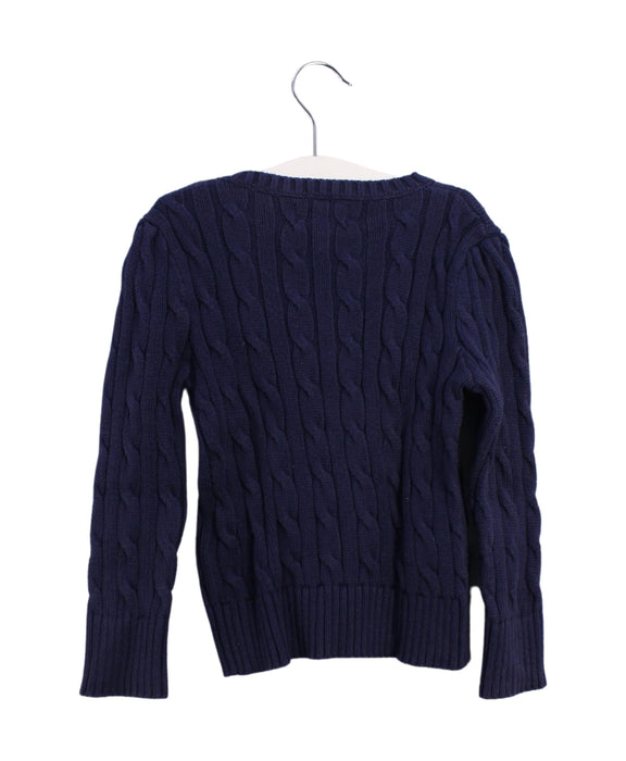 A Navy Knit Sweaters from Polo Ralph Lauren in size 2T for girl. (Back View)