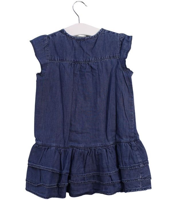 A Blue Short Sleeve Dresses from Jacadi in size 18-24M for girl. (Back View)