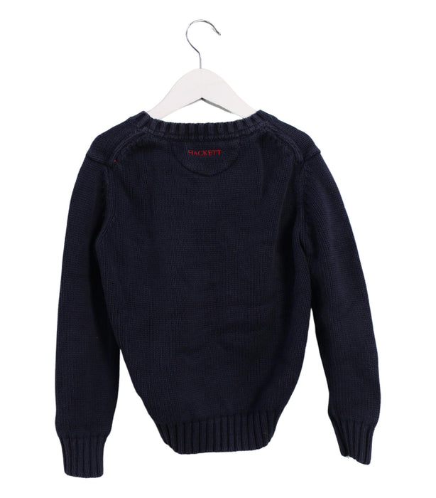 A Navy Knit Sweaters from Hackett in size 5T for boy. (Back View)