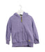 A Purple Zippered Sweatshirts from Boden in size 5T for girl. (Front View)