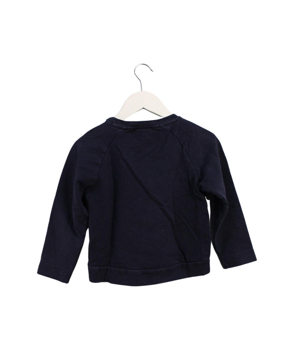 A Navy Crewneck Sweatshirts from Jacadi in size 6T for boy. (Back View)