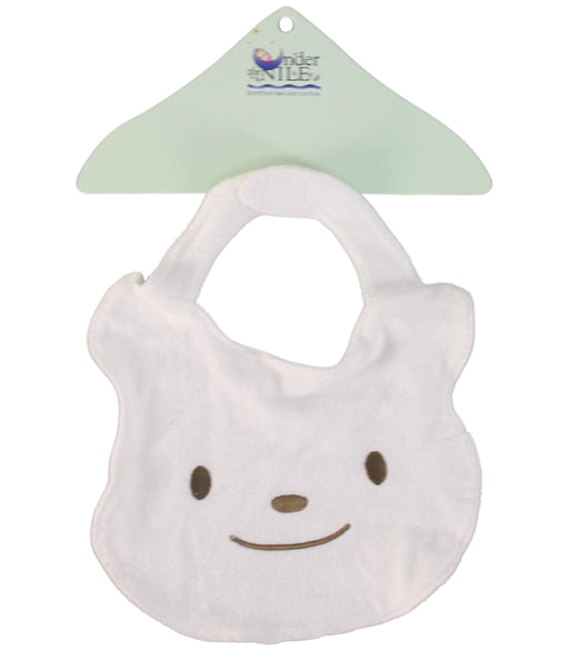 A White Bibs from Under the Nile in size O/S for neutral. (Front View)