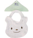 A White Bibs from Under the Nile in size O/S for neutral. (Front View)