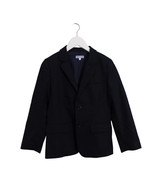 A Navy Blazers from Jacadi in size 8Y for boy. (Front View)