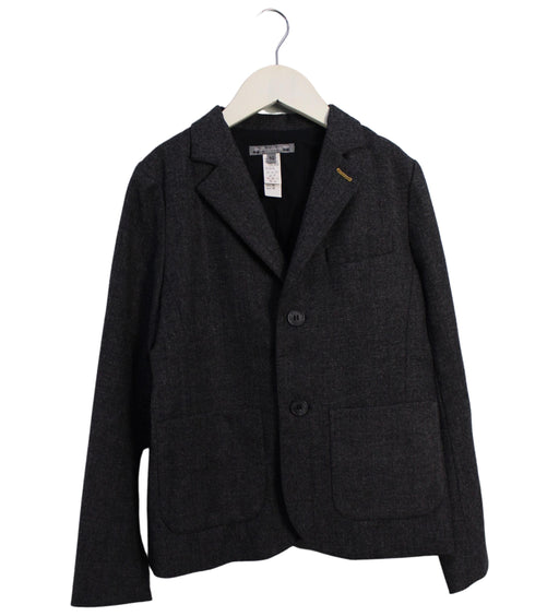 A Grey Blazers from Bonpoint in size 10Y for boy. (Front View)