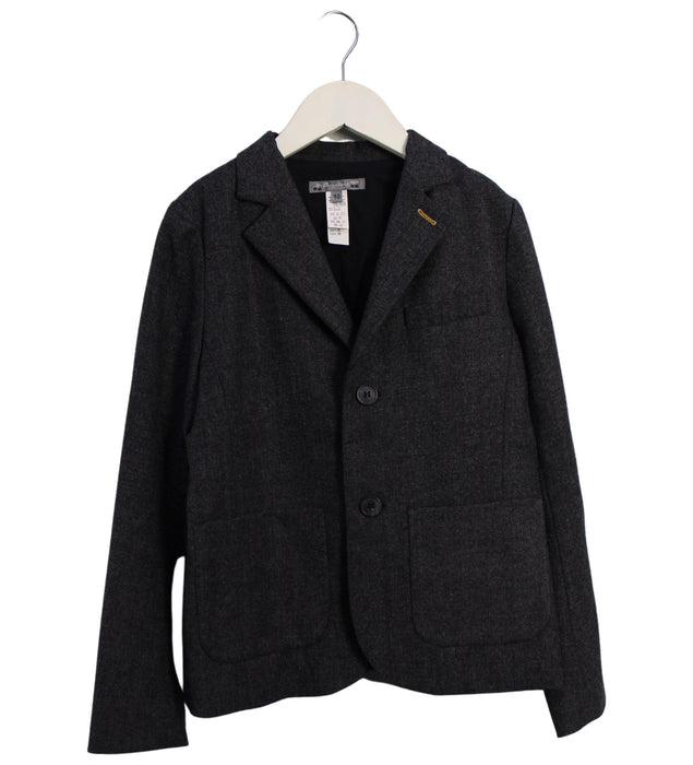 A Grey Blazers from Bonpoint in size 10Y for boy. (Front View)