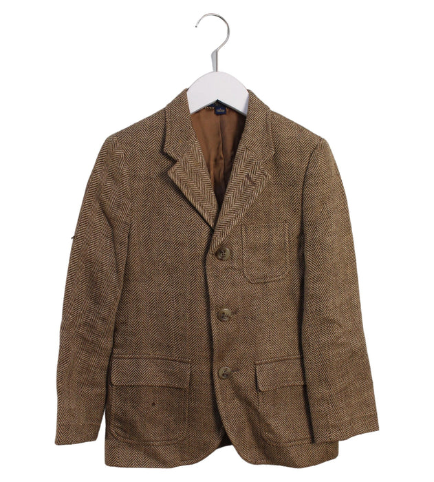 A Brown Blazers from Polo Ralph Lauren in size 7Y for boy. (Front View)