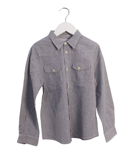 A Blue Shirts from Bonpoint in size 8Y for boy. (Front View)