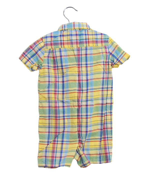 A Yellow Short Sleeve Rompers from Ralph Lauren in size 6-12M for boy. (Back View)