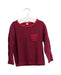 A Red Long Sleeve Tops from Aigle in size 4T for boy. (Front View)