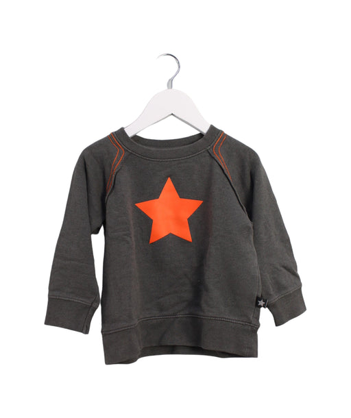 A Grey Crewneck Sweatshirts from Molo in size 3T for boy. (Front View)