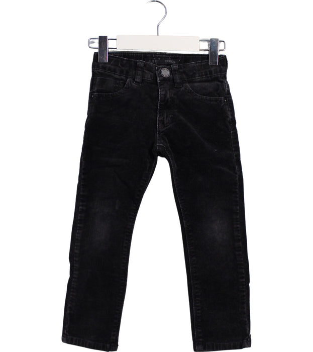 A Black Casual Pants from IKKS in size 3T for boy. (Front View)