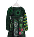 A Green Long Sleeve Dresses from Desigual in size 5T for girl. (Front View)