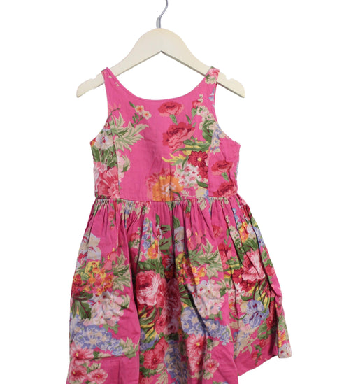 A Pink Sleeveless Dresses from Polo Ralph Lauren in size 4T for girl. (Front View)