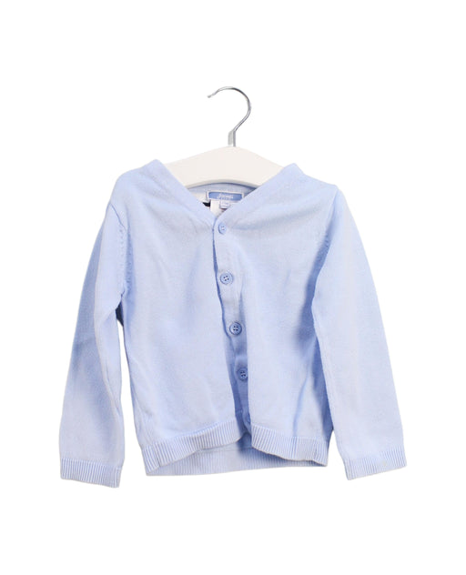 A Blue Cardigans from Jacadi in size 18-24M for boy. (Front View)