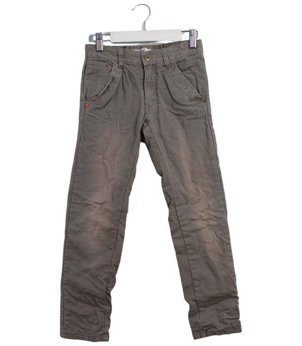 A Grey Casual Pants from La Compagnie des Petits in size 8Y for boy. (Front View)