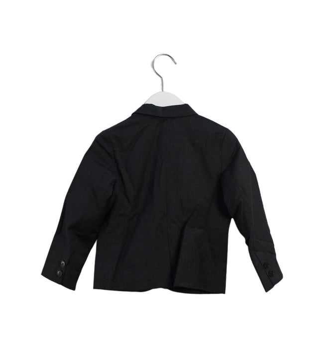 A Black Blazers from Bonpoint in size 4T for boy. (Back View)