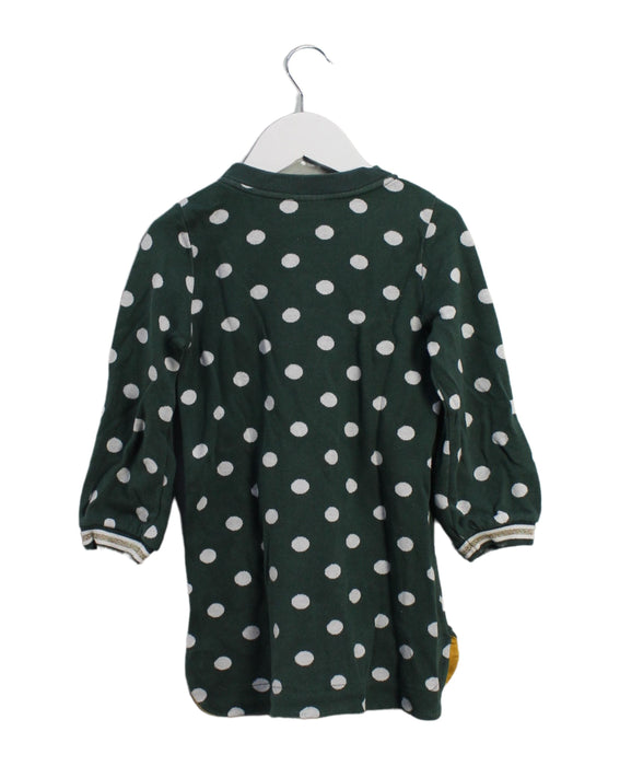 A Green Sweater Dresses from Petit Bateau in size 4T for girl. (Back View)