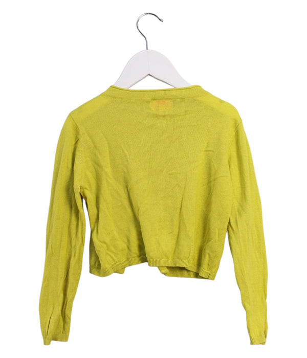 A Yellow Cardigans from La Compagnie des Petits in size 3T for girl. (Back View)