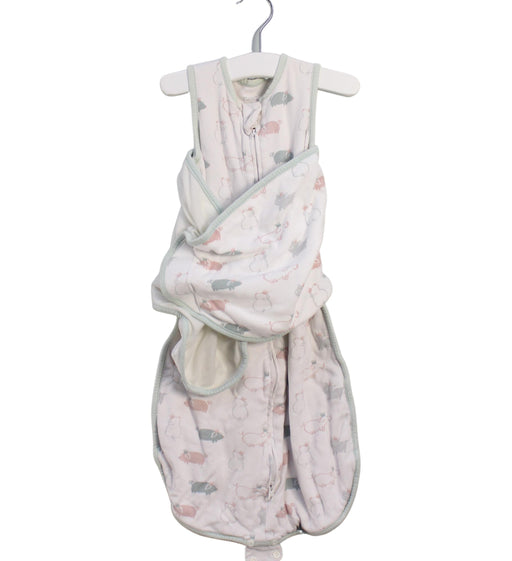 A White Swaddles from Nest Designs in size 0-3M for neutral. (Front View)