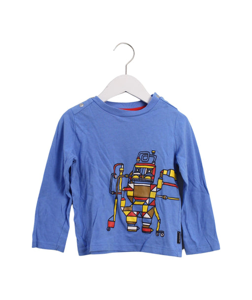 A Blue Long Sleeve Tops from Marimekko in size 4T for boy. (Front View)