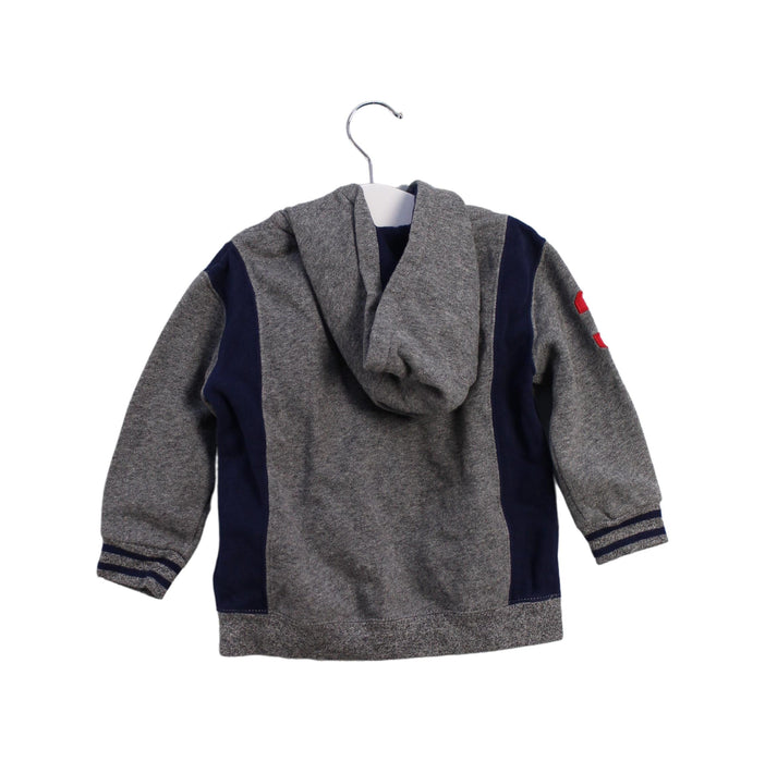 A Grey Zippered Sweatshirts from Polo Ralph Lauren in size 12-18M for boy. (Back View)