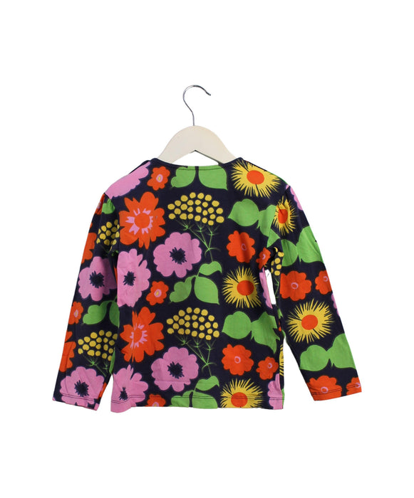 A Multicolour Long Sleeve Tops from Marimekko in size 4T for girl. (Back View)