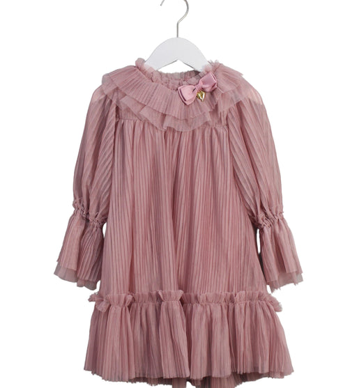 A Pink Long Sleeve Dresses from Angel's Face in size 3T for girl. (Front View)