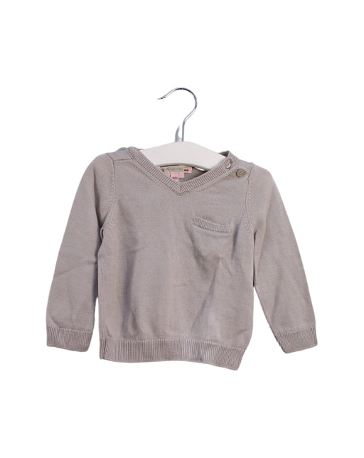 A Taupe Knit Sweaters from Bonpoint in size 12-18M for boy. (Front View)