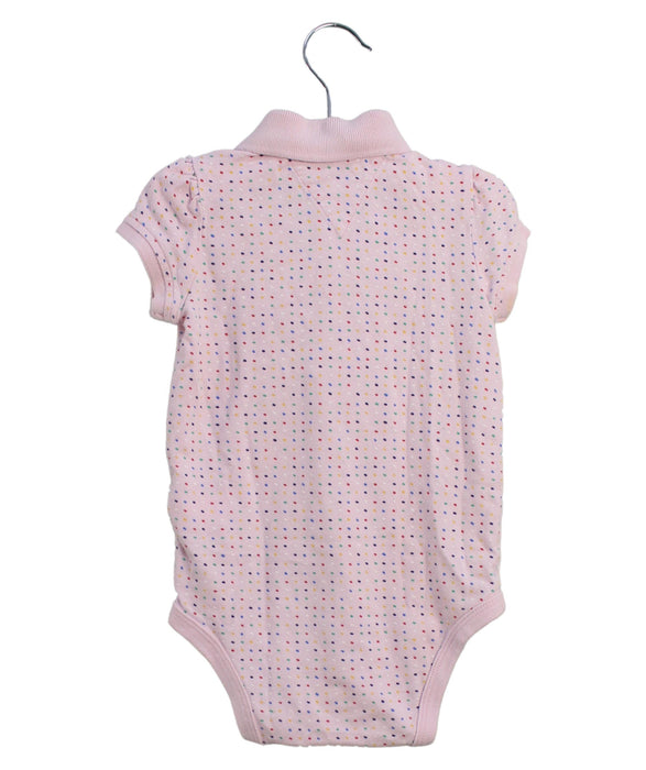 A Pink Short Sleeve Bodysuits from Tommy Hilfiger in size 12-18M for girl. (Back View)