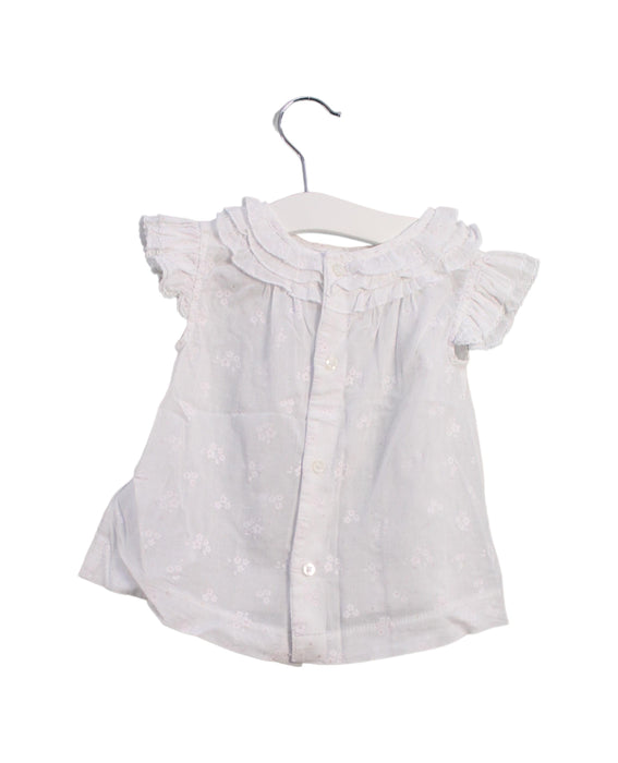 A White Short Sleeve Tops from Mayoral in size 12-18M for girl. (Back View)