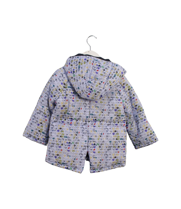 A Blue Puffer/Quilted Jackets from Fendi in size 18-24M for girl. (Back View)