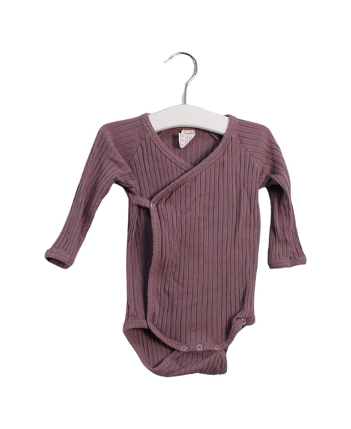 A Purple Long Sleeve Bodysuits from Kate Quinn in size 6-12M for girl. (Front View)