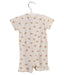 A Ivory Short Sleeve Rompers from Kate Quinn in size 3-6M for girl. (Back View)