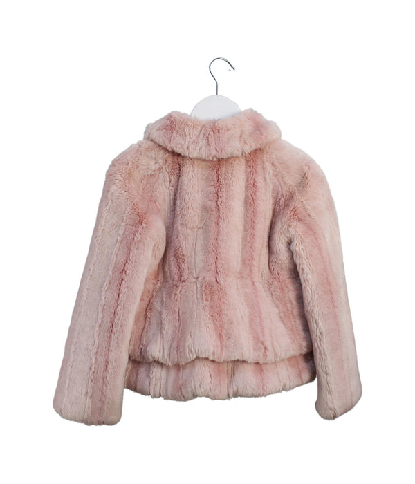A Pink Puffer/Quilted Jackets from Juicy Couture in size 7Y for girl. (Back View)