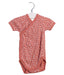 A Pink Short Sleeve Bodysuits from Petit Bateau in size 3-6M for girl. (Front View)