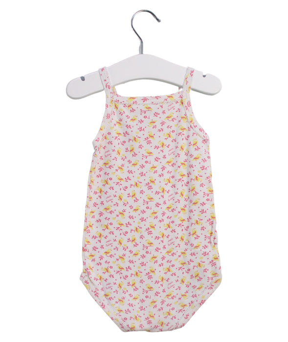 A Pink Sleeveless Bodysuits from Petit Bateau in size 3T for girl. (Back View)