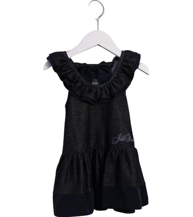 A Navy Sleeveless Dresses from Jill Stuart in size 2T for girl. (Front View)