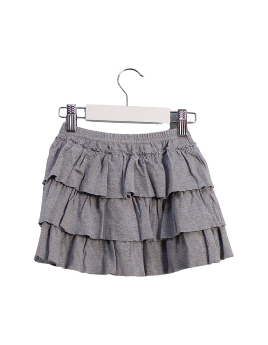 A Grey Short Skirts from Petit Bateau in size 6T for girl. (Back View)