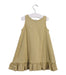 A Yellow Sleeveless Dresses from Petit Bateau in size 3T for girl. (Back View)