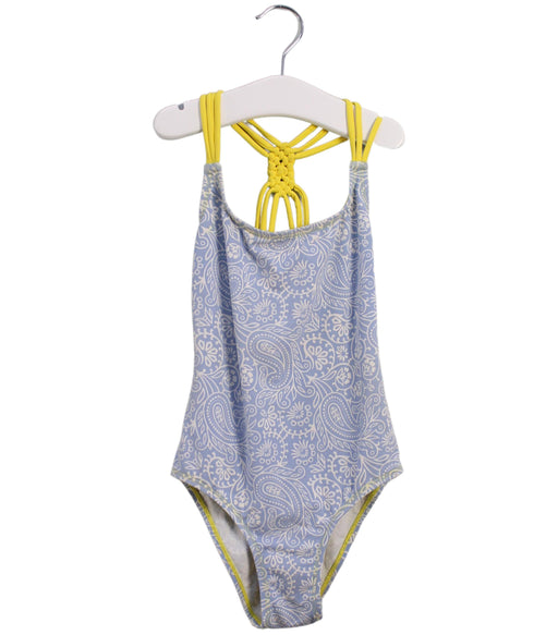 A Blue Swimsuits from Pepe Jeans in size 8Y for girl. (Front View)