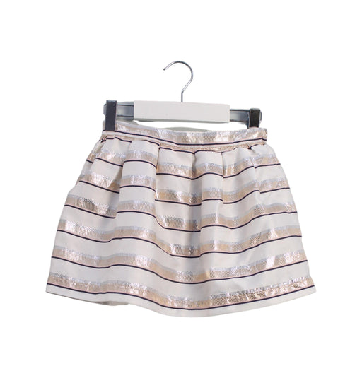A Beige Short Skirts from Seed in size 6T for girl. (Front View)