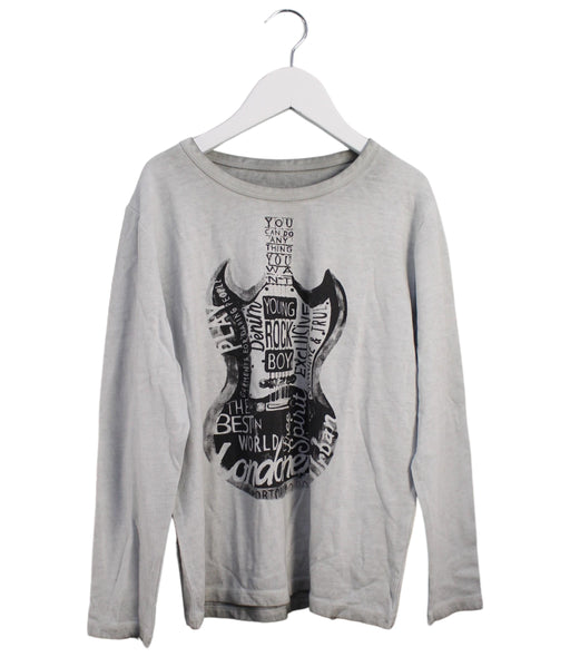 A Grey Long Sleeve Tops from Pepe Jeans in size 8Y for girl. (Front View)