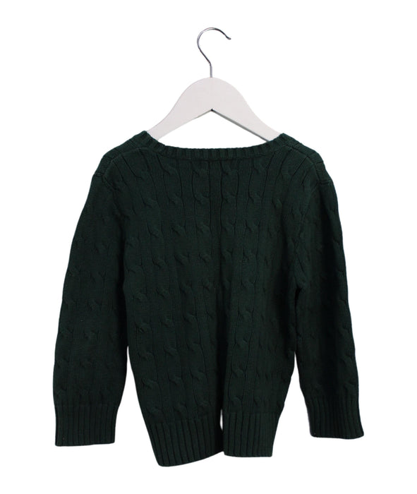 A Green Knit Sweaters from Polo Ralph Lauren in size 2T for boy. (Back View)
