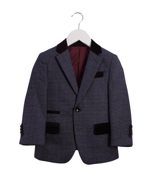 A Burgundy Blazers from Isaac Mizrahi in size 3T for boy. (Front View)