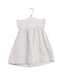 A White Sleeveless Dresses from Petit Bateau in size 3-6M for girl. (Front View)