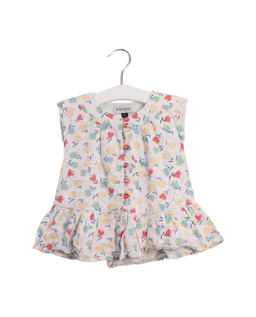 A Multicolour Sleeveless Tops from Jean Bourget in size 6-12M for girl. (Front View)