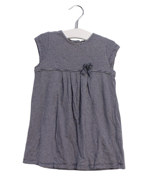 A Navy Short Sleeve Dresses from Cyrillus in size 12-18M for girl. (Front View)