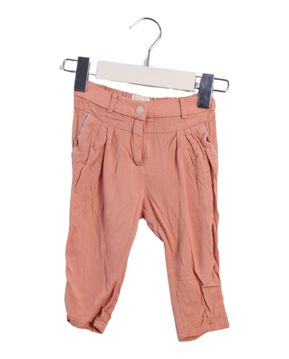 A Pink Casual Pants from Carrément Beau in size 6-12M for girl. (Front View)