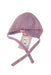 A Pink Winter Hats from La Coqueta in size 0-3M for girl. (Front View)
